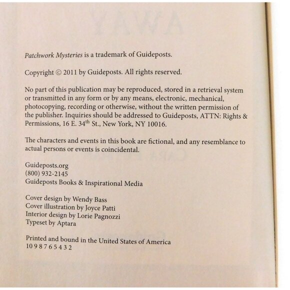 Squared Away By Cara Putman Patchwork Mysteries #11 Quilting Guideposts Hardback - Picture 3 of 3